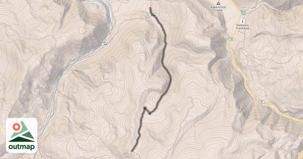Map of Willow Hollow Trail