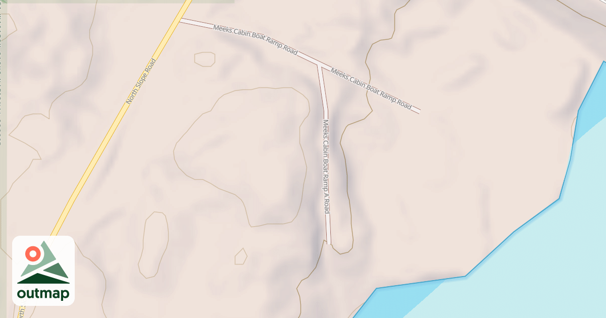 Map of MEEKS CABIN BOAT RAMP-A