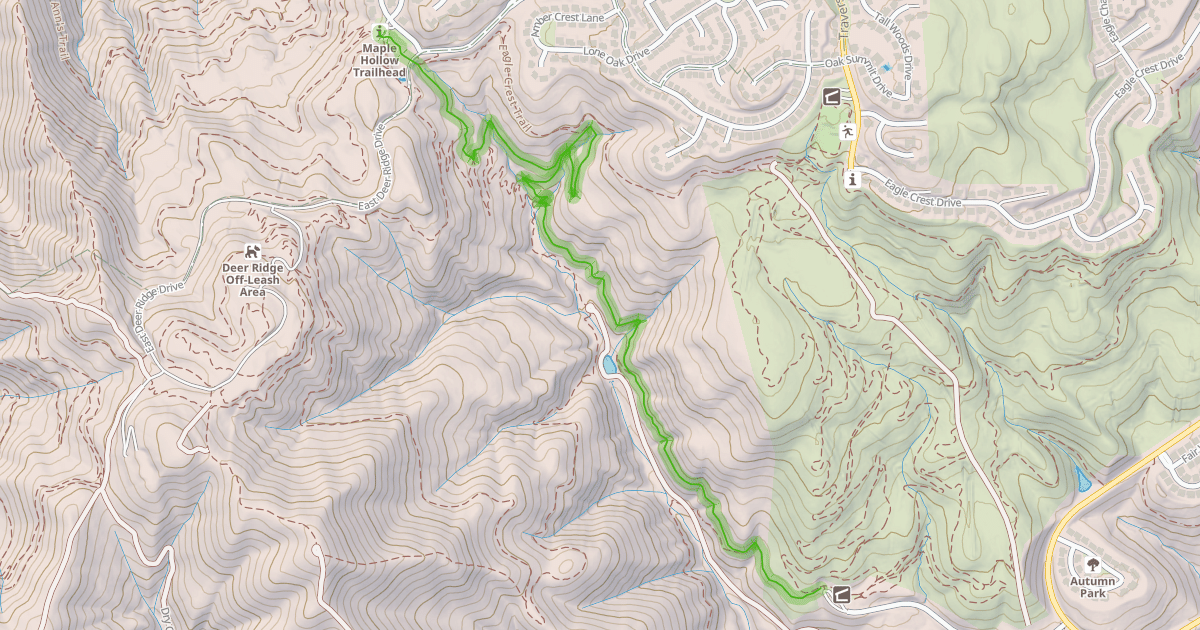 Map preview of South Maple Hollow Trail