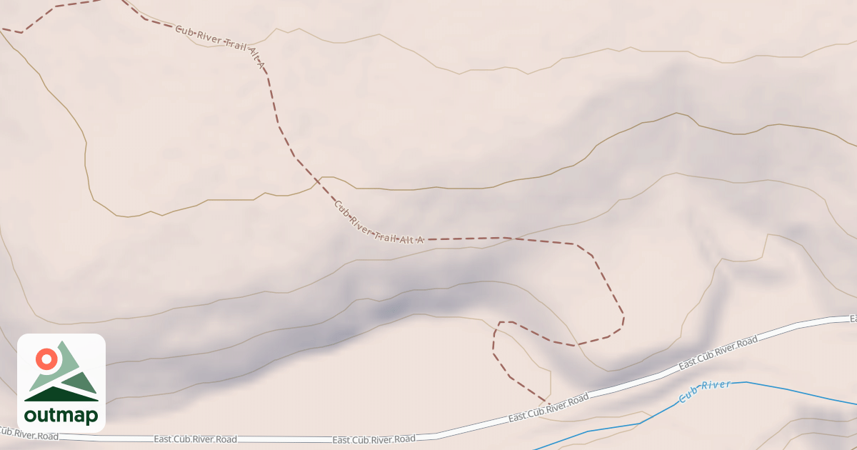 Map of Cub River Alt B