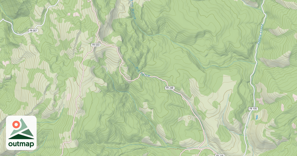Map of MILL HOLLOW 4X4