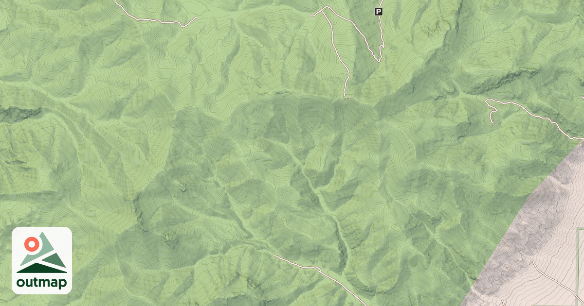 Map of MILL CANYON SPUR
