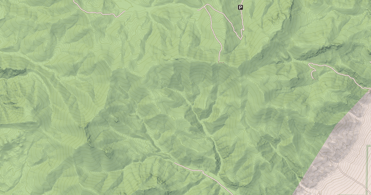 Map preview of MILL CANYON SPUR