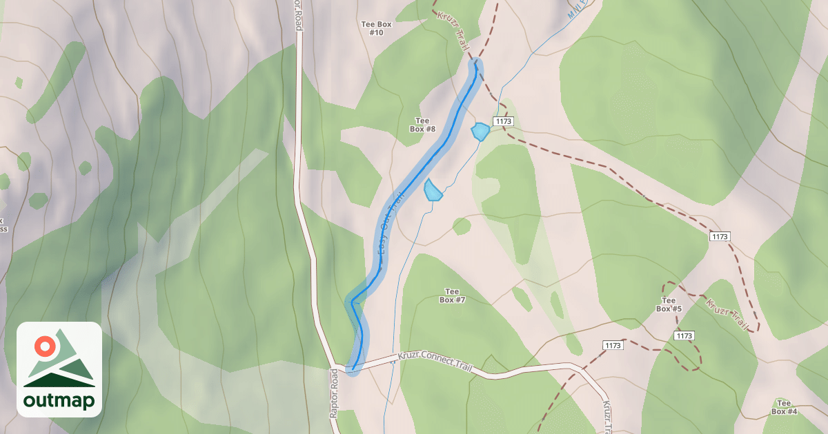Map of Easy Out Trail