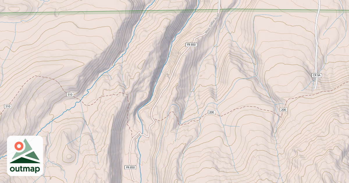 Map of WEST DALLAS