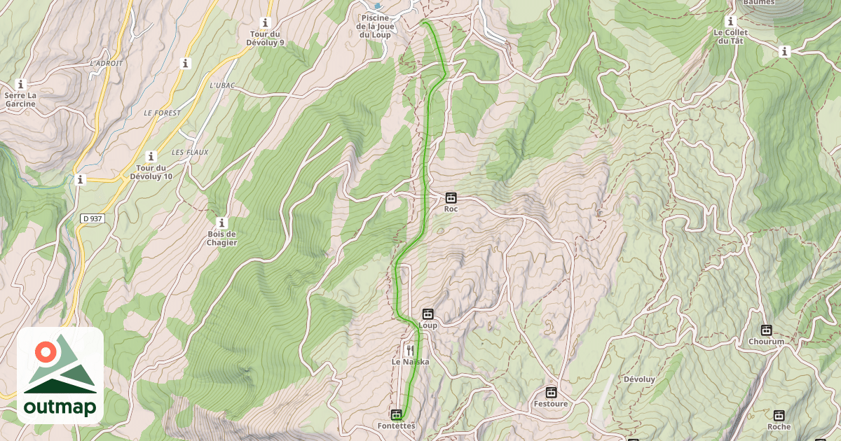 Map of La Gaudy