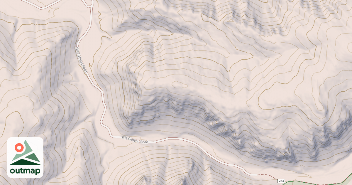 Map of FIFE CANYON