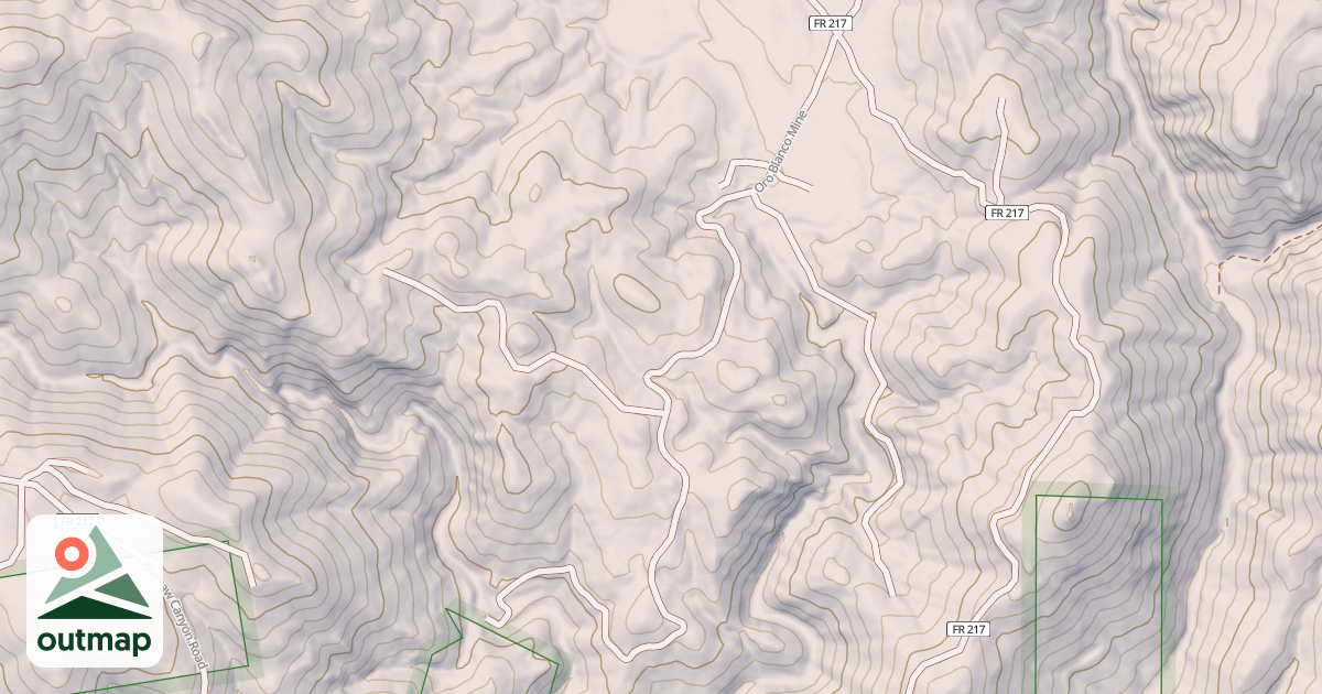 Map of ORO BLANCO MINE