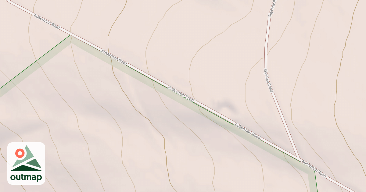 Map of Laurel Highlands Snowmobile Trail (Northern)