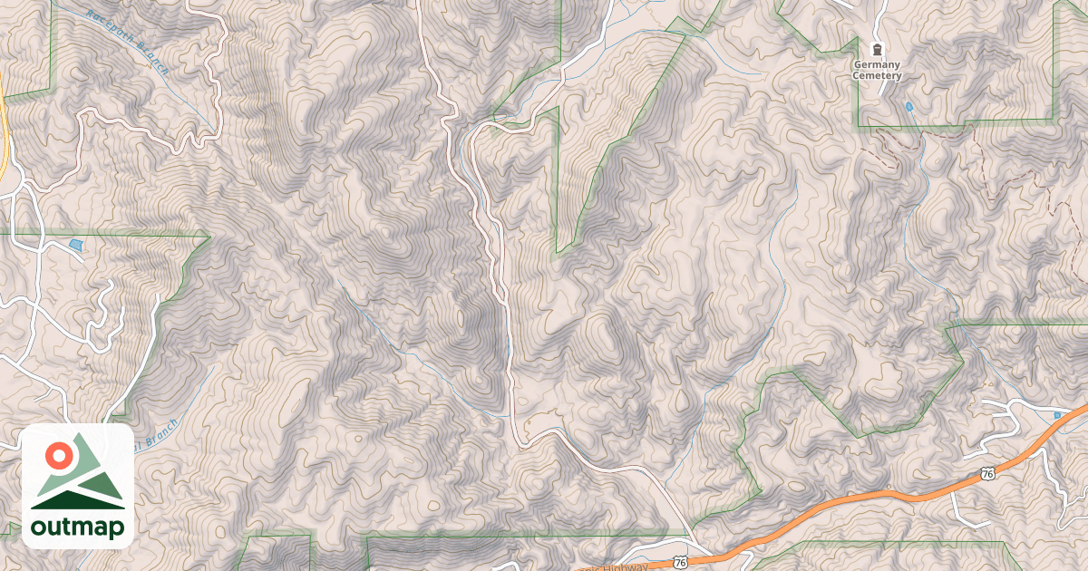 Map of TIMPSON CREEK