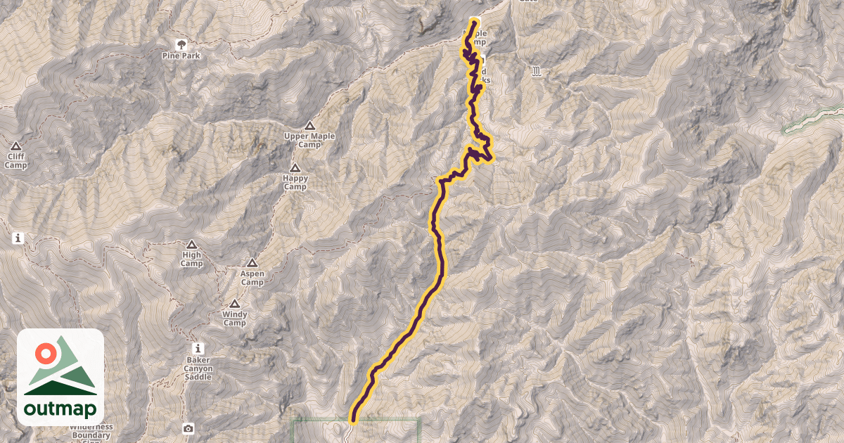 Map of Burro Trail #240