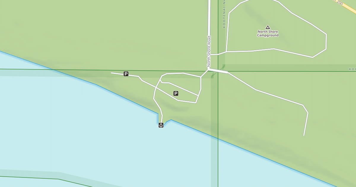 Map preview of NORTH SHORE ROAD