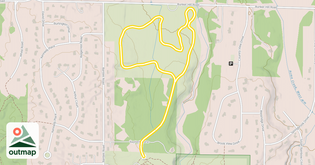 Map of Meadows Loop