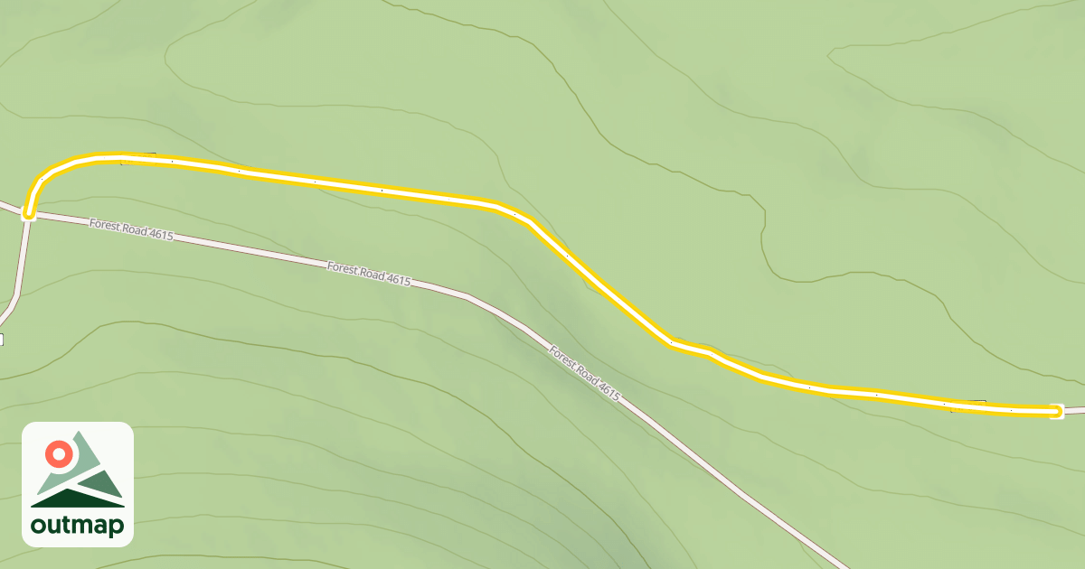 Map of Forest Road 4615-090