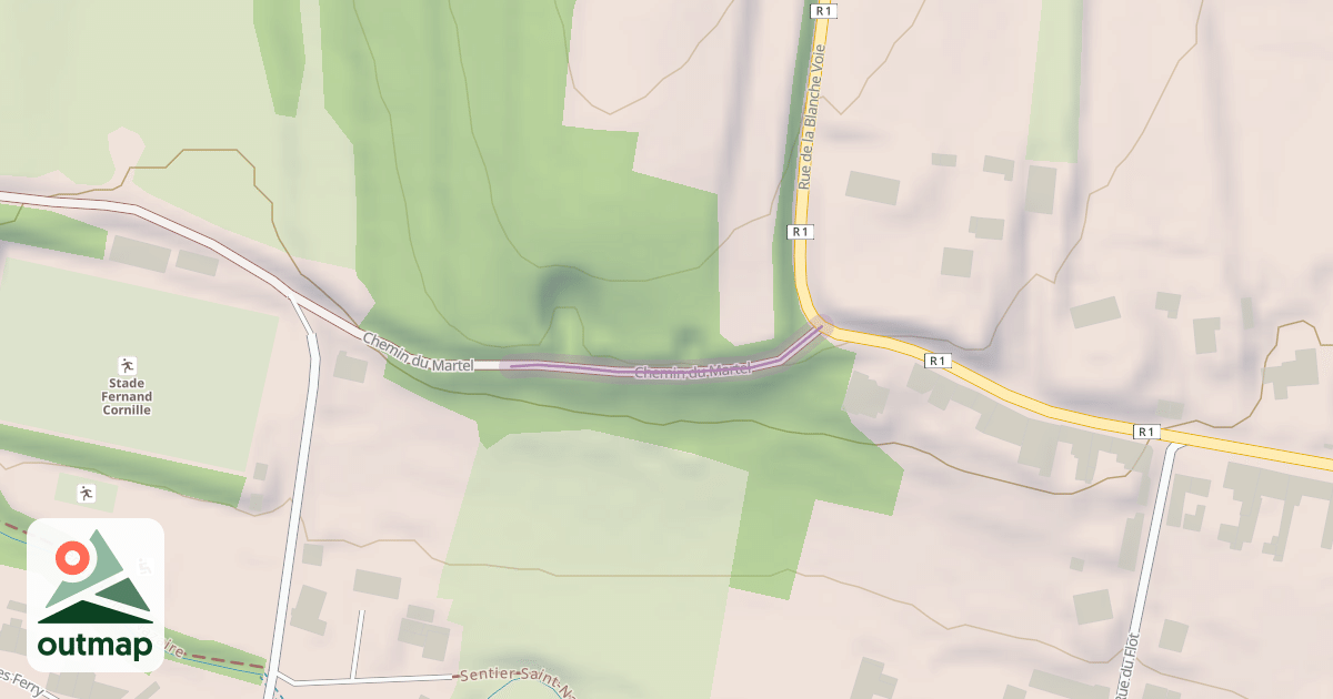 Map of Chemin du Martel