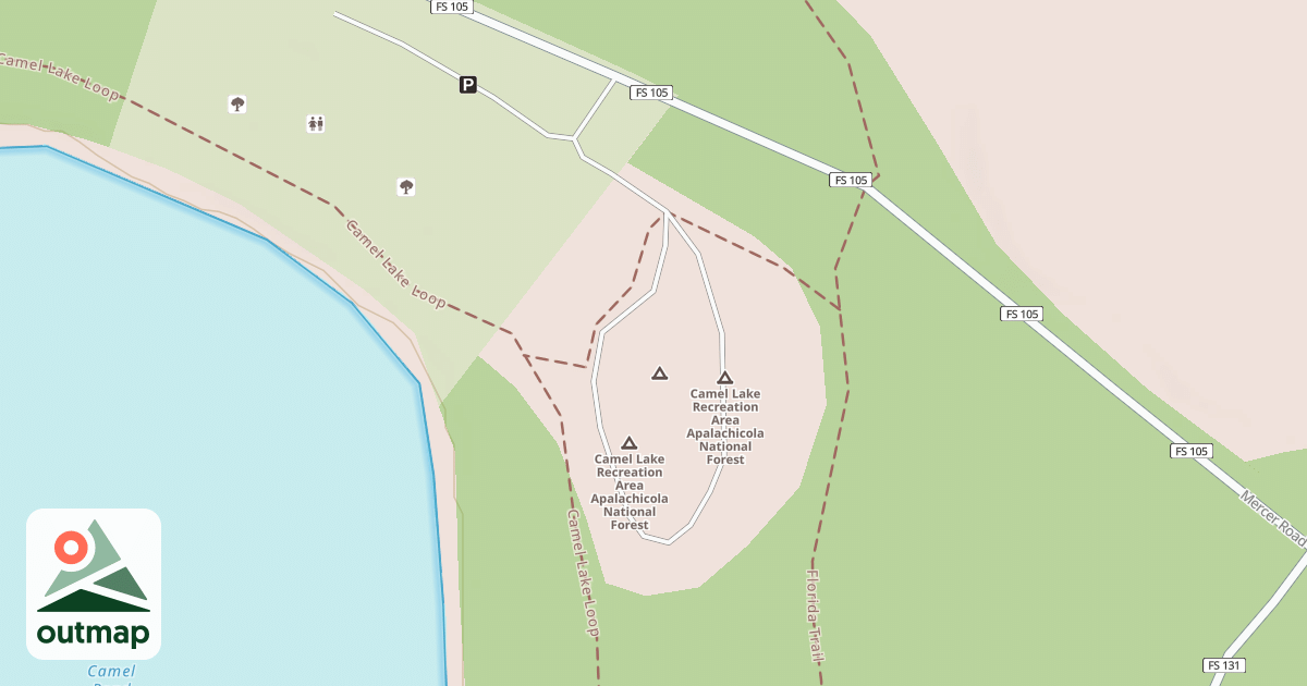 Map of CAMEL LAKE CAMPGROUND LOOP