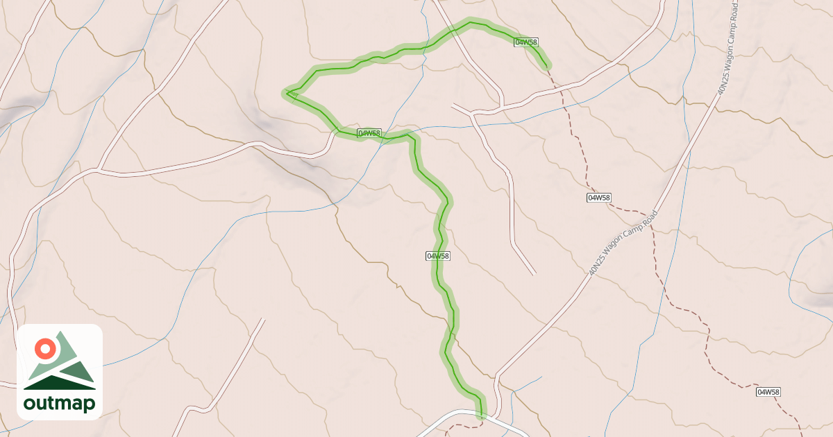 Map of Huckleberry Loop (North)