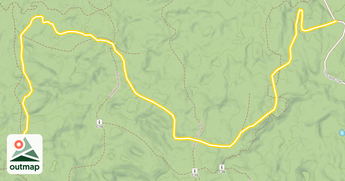 Map of North End Classic Trail