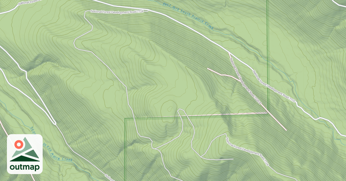 Map of PITCHER MOUNTAIN