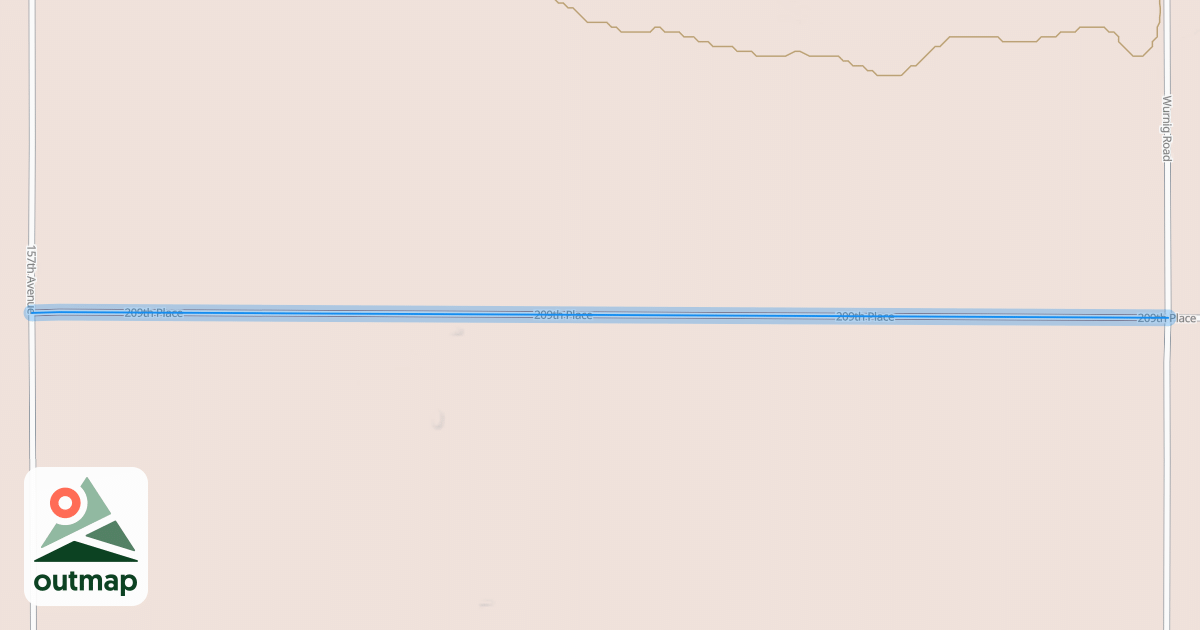 Map of 209th Place