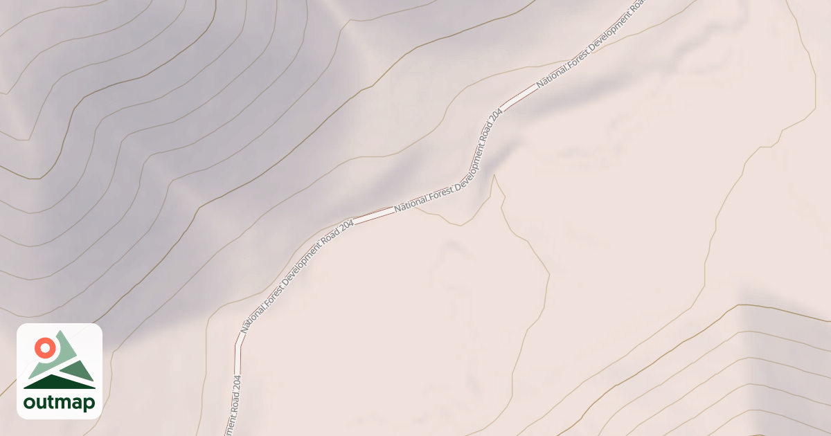 Map of Tepee Draw