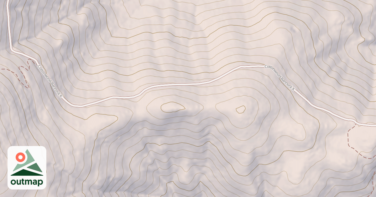 Map of COTTONWOOD-BANNOCK K