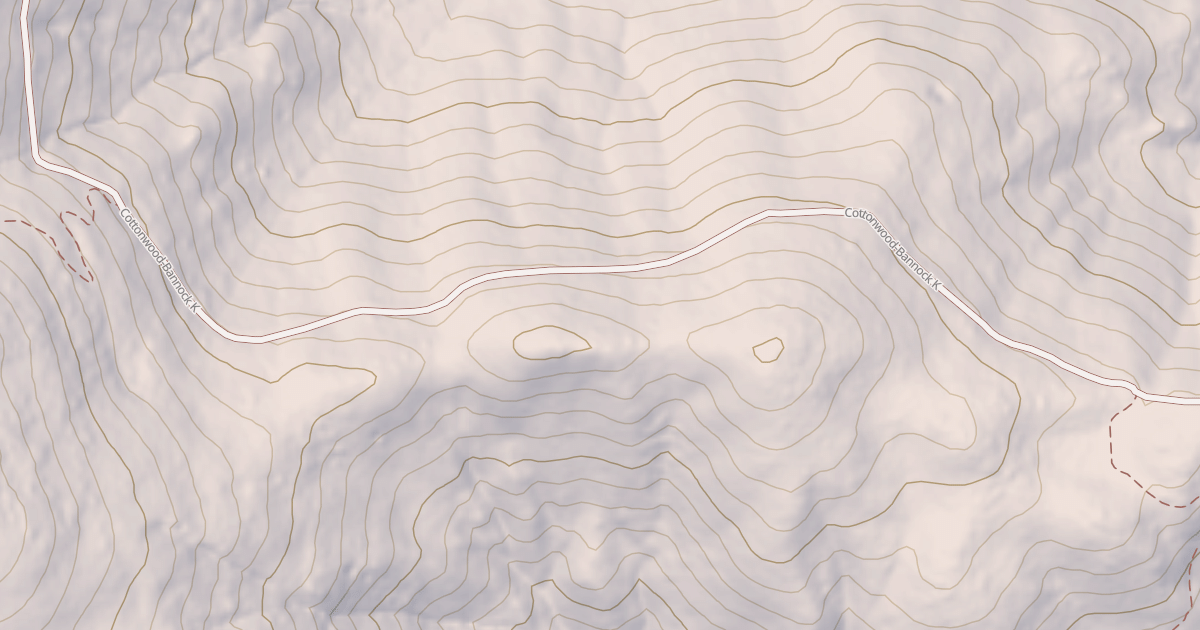Map preview of COTTONWOOD-BANNOCK K