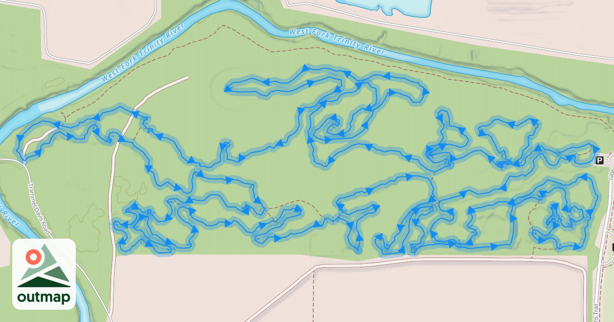 Map of River Legacy MTB Trail