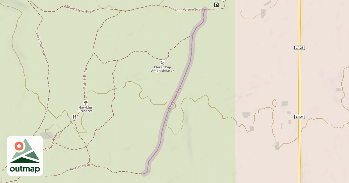 Map of Slickrock Trail