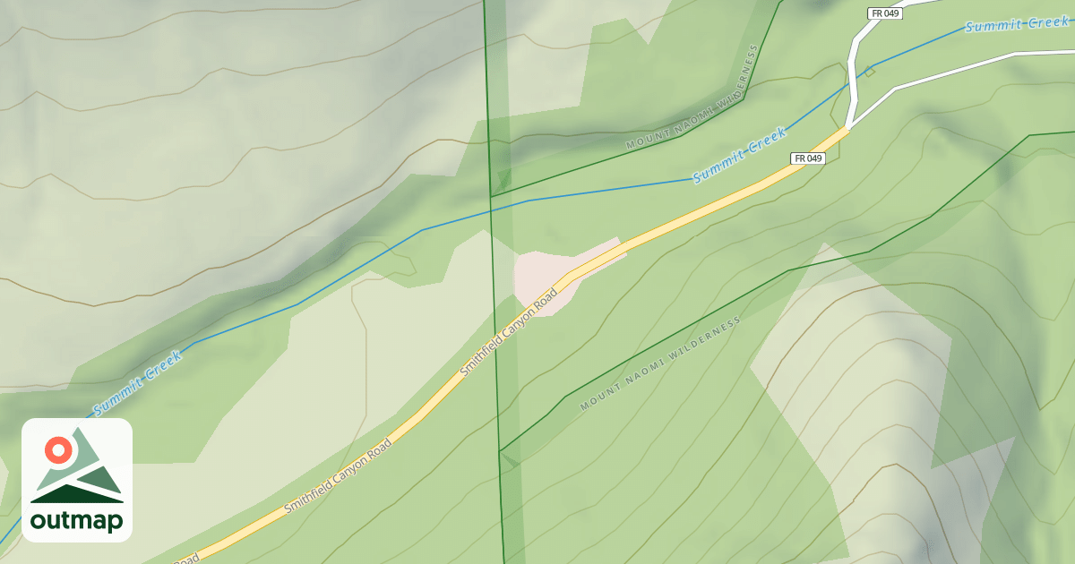 Map of SMITHFIELD CANYON LOWER TH