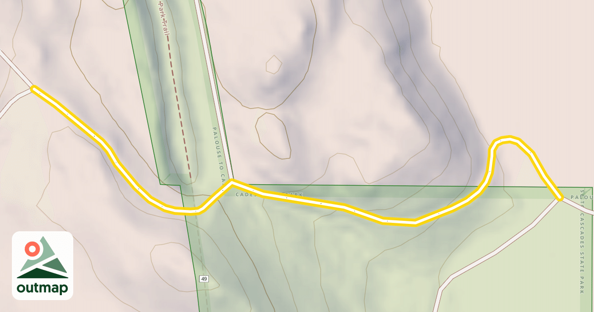 Map of Forest Road 5400-424