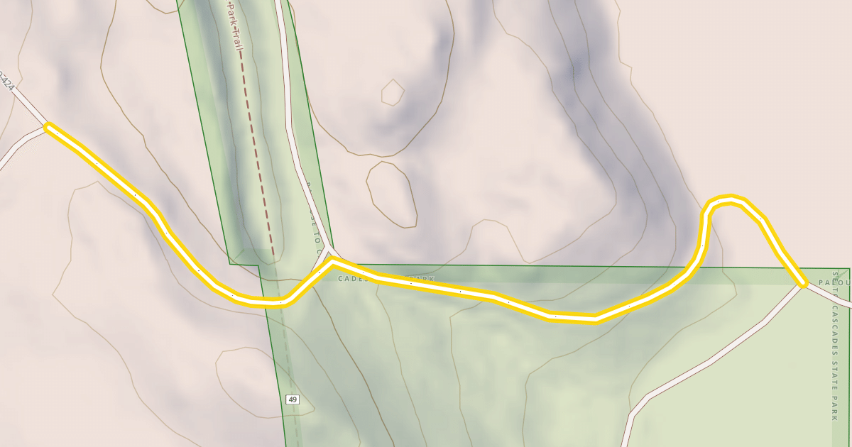 Map preview of Forest Road 5400-424