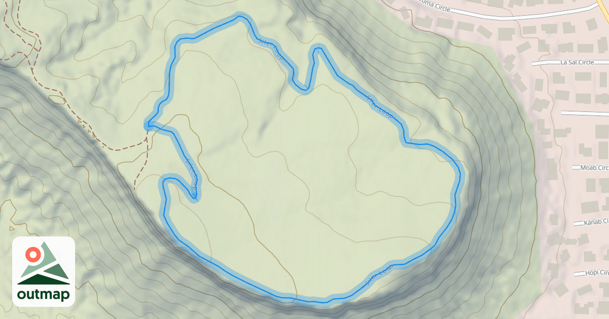 Map of Siler Loop