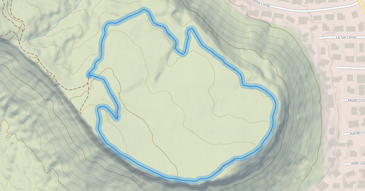 Map preview of Siler Loop
