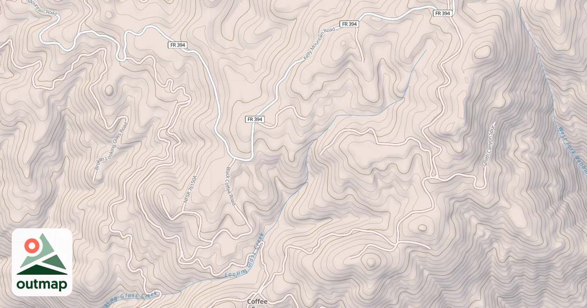Map of COFFEE CAN SADDLE