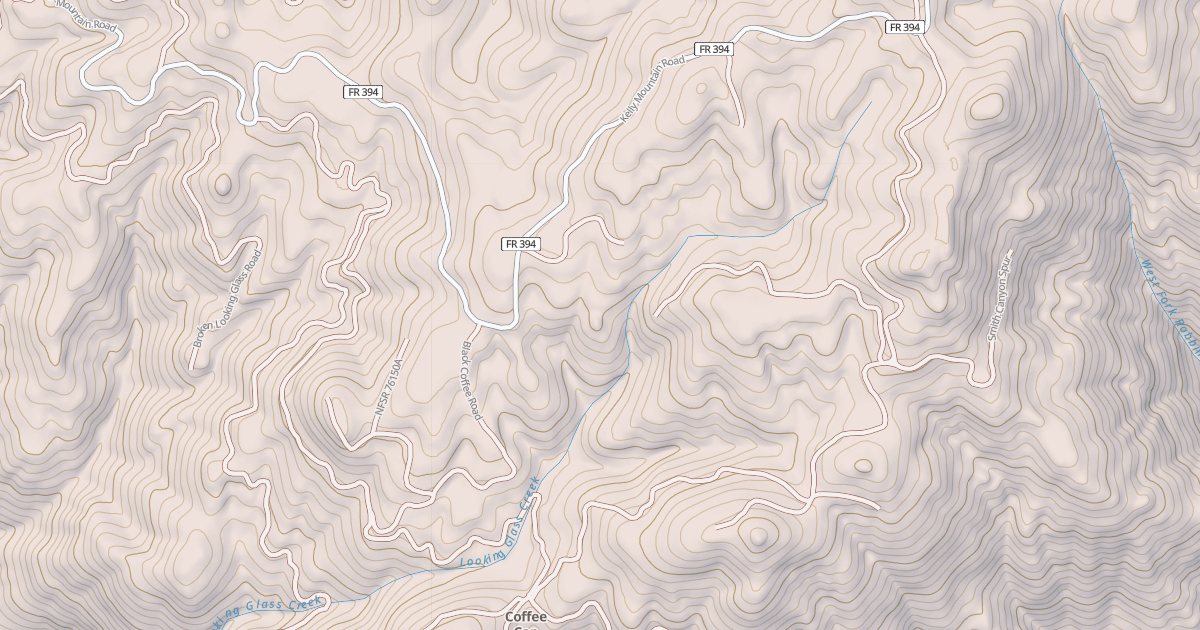 Map preview of COFFEE CAN SADDLE