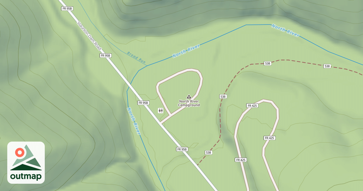 Map of NORTH RIVER CAMP