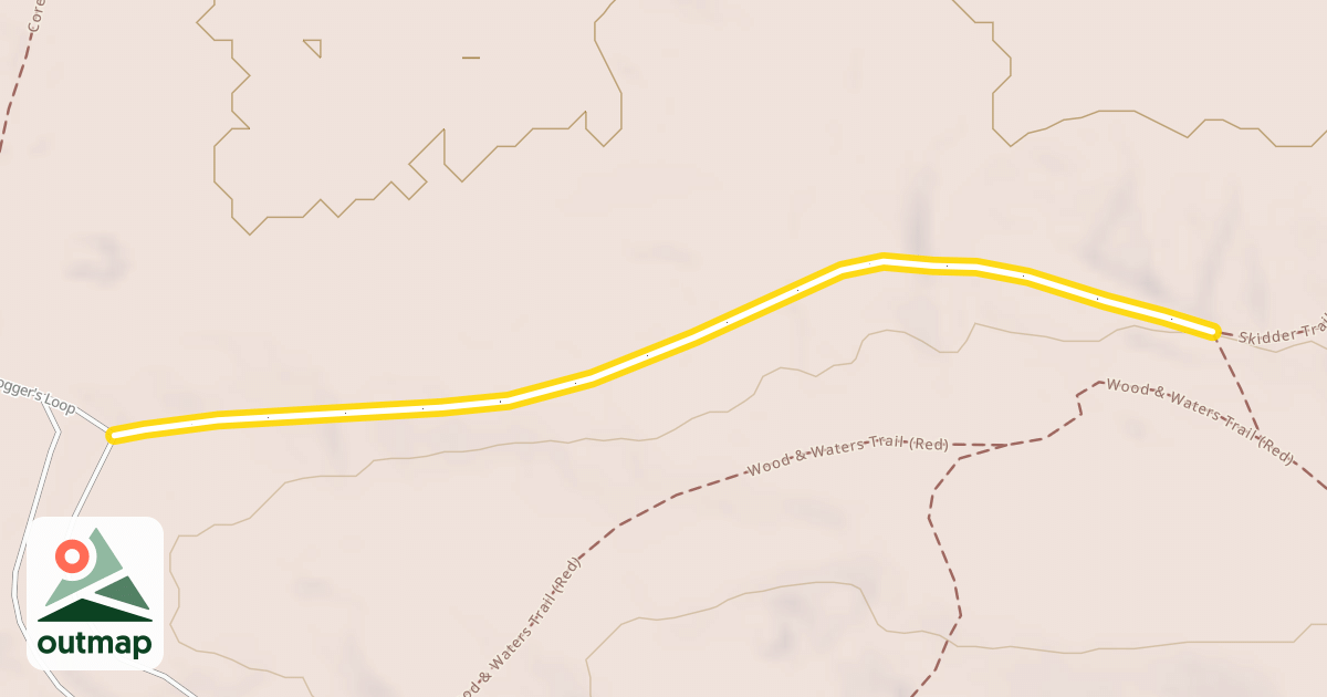 Map of Skidder Trail (Orange)