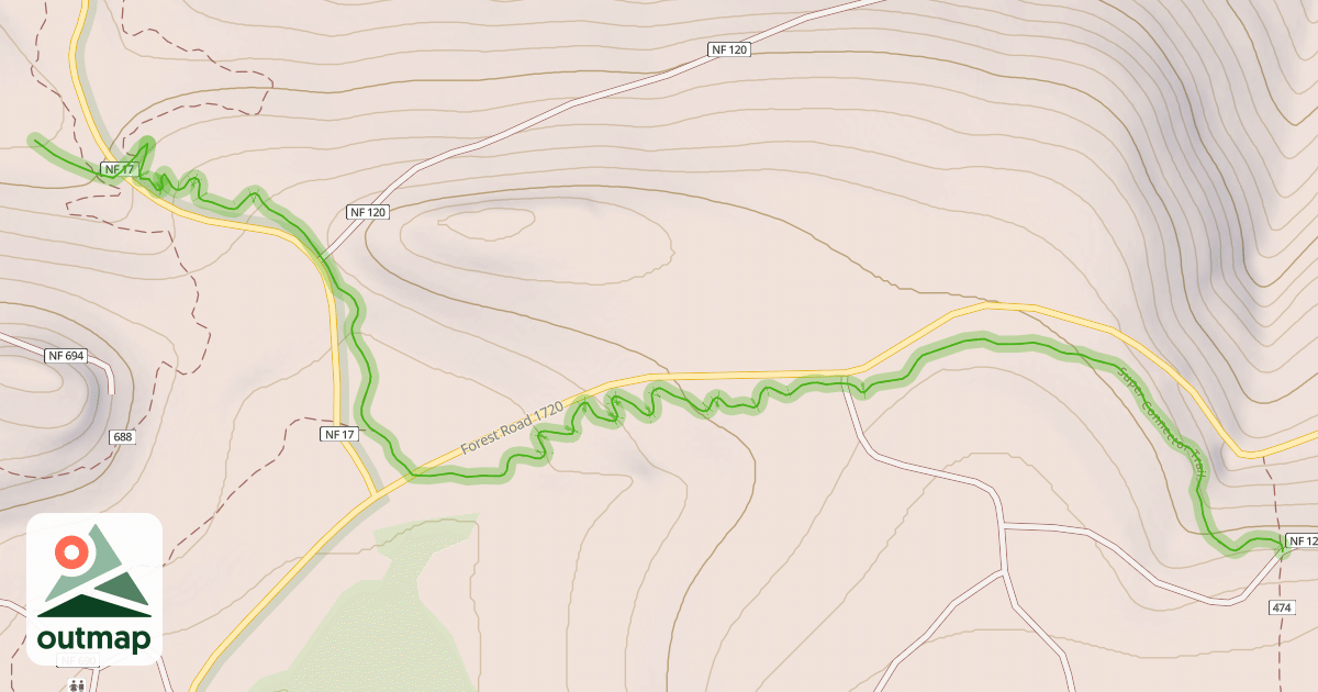 Map of Super Connector Trail