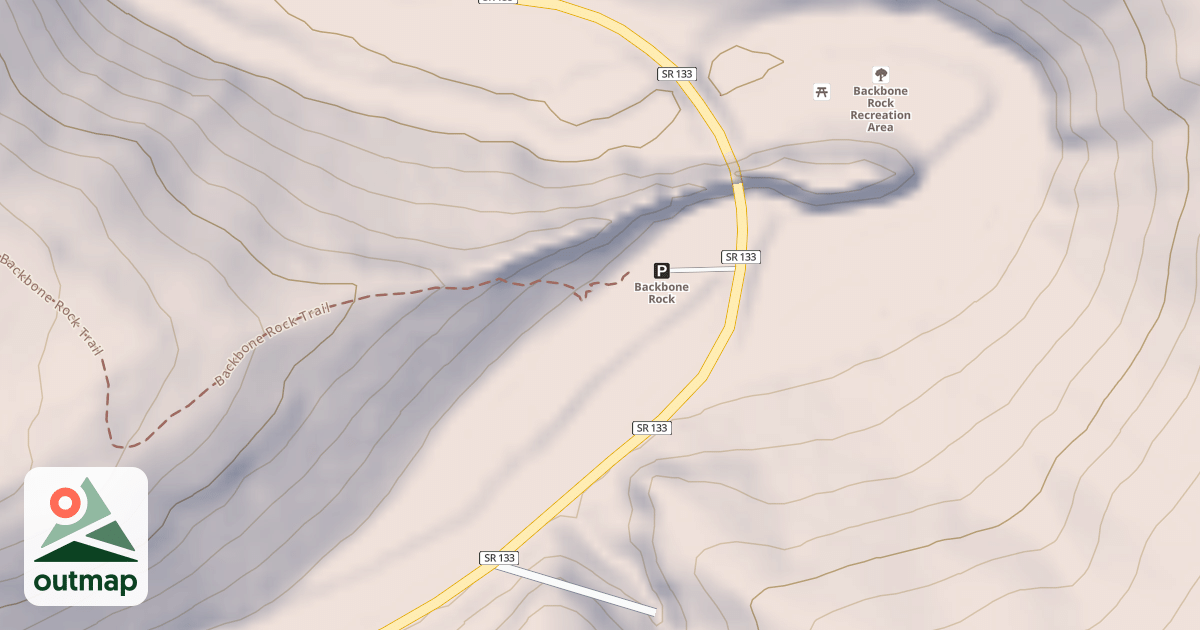 Map of BACKBONE HIKING