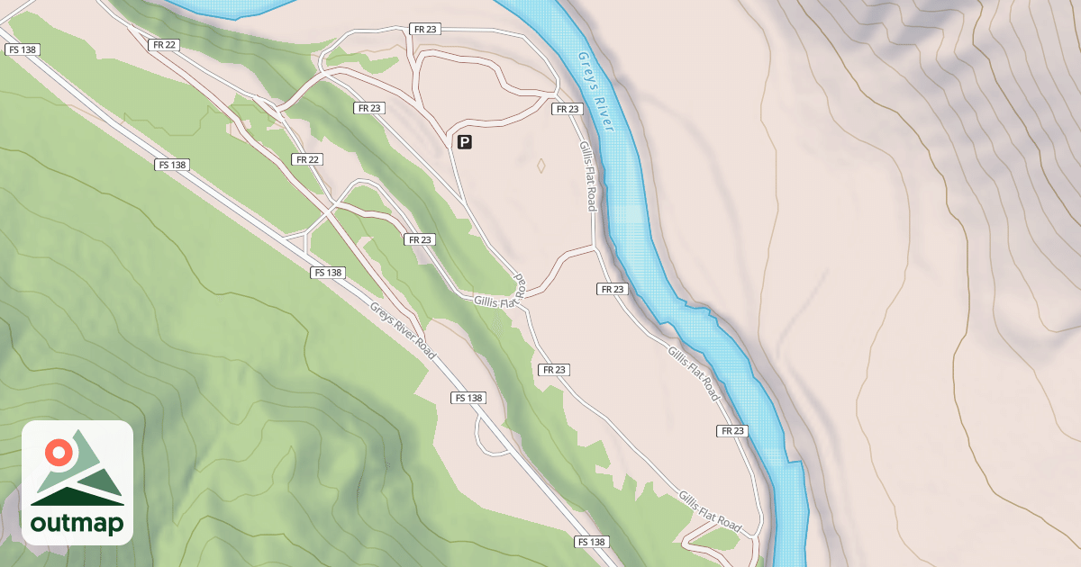Map of GILLIS FLAT