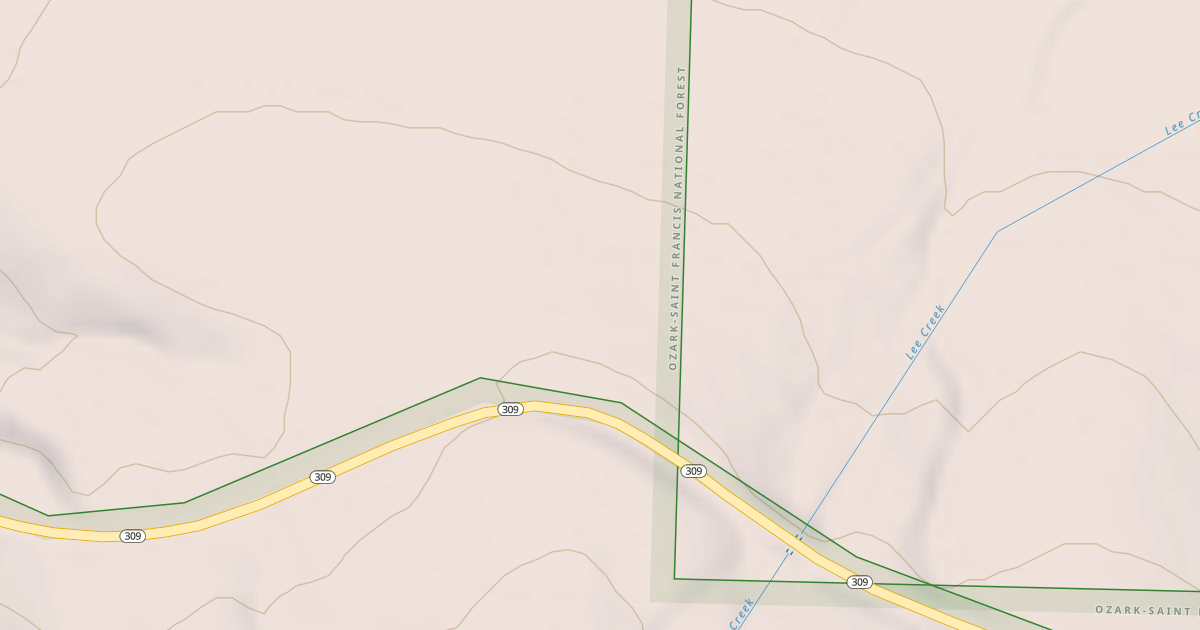 Map preview of USFS National Forest System Roads {5CB8C17A-7B74-413C-8D80-0EBC66F9F761}