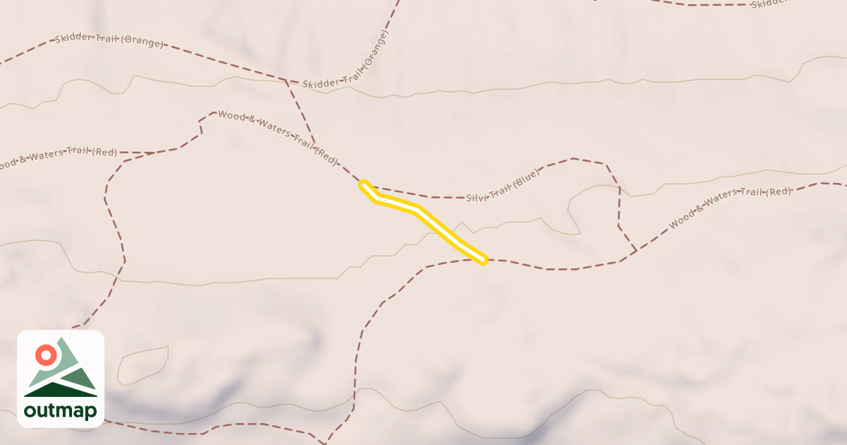 Map of Wood & Waters Trail (Red)