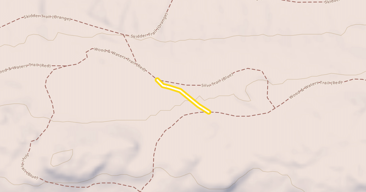 Map preview of Wood & Waters Trail (Red)