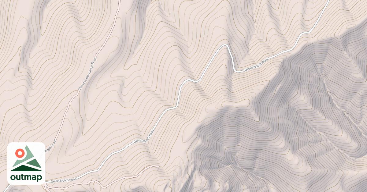Map of DEVILS NOTCH