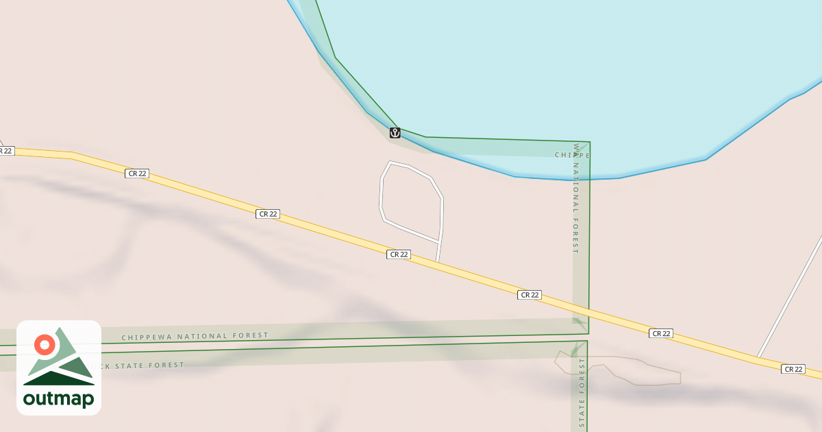 Map of NORTH TWIN BOAT ACCESS