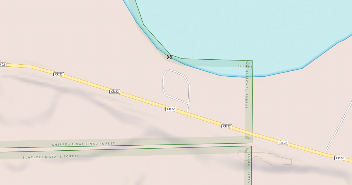 Map preview of NORTH TWIN BOAT ACCESS