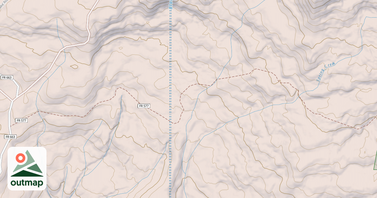 Map of Navajo Peak