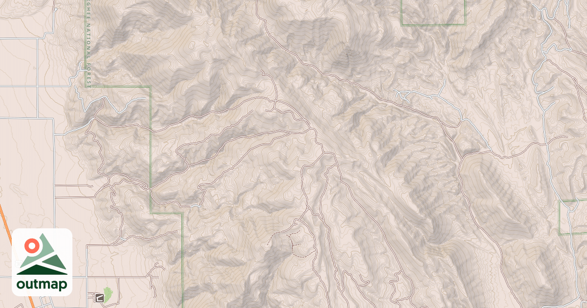 Map of Dunns/home Canyon