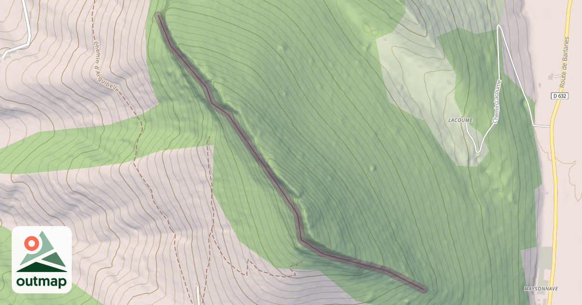 Map of Climbing Crag